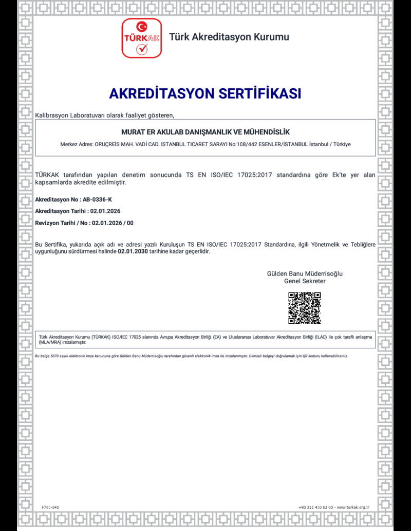 Kalibrasyon Belgesi